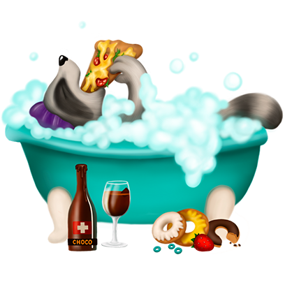 Boo the Raccoon stickers by WATTY