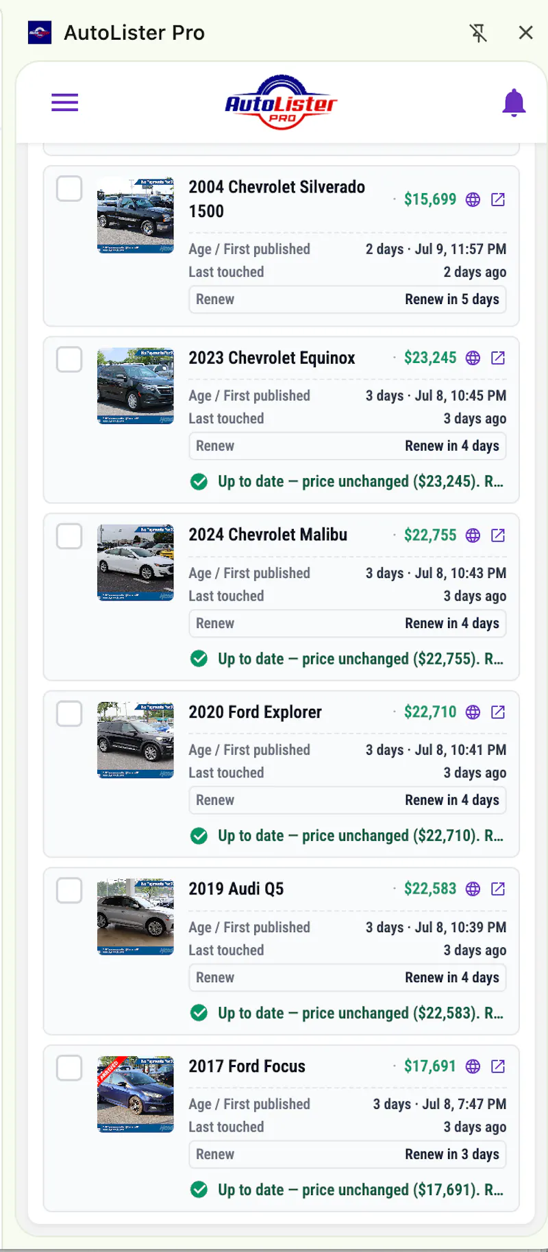 AutoLister Pro screenshot 7