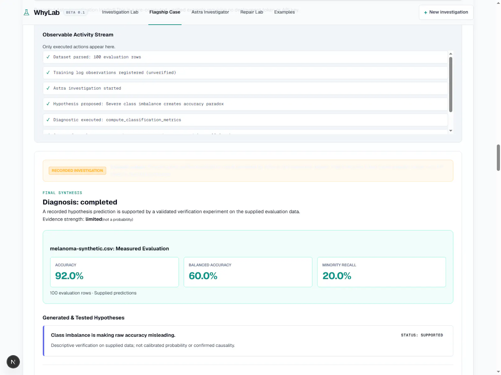 WhyLab screenshot 1