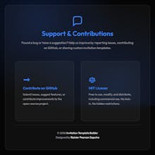 Invitation Website Template gallery image