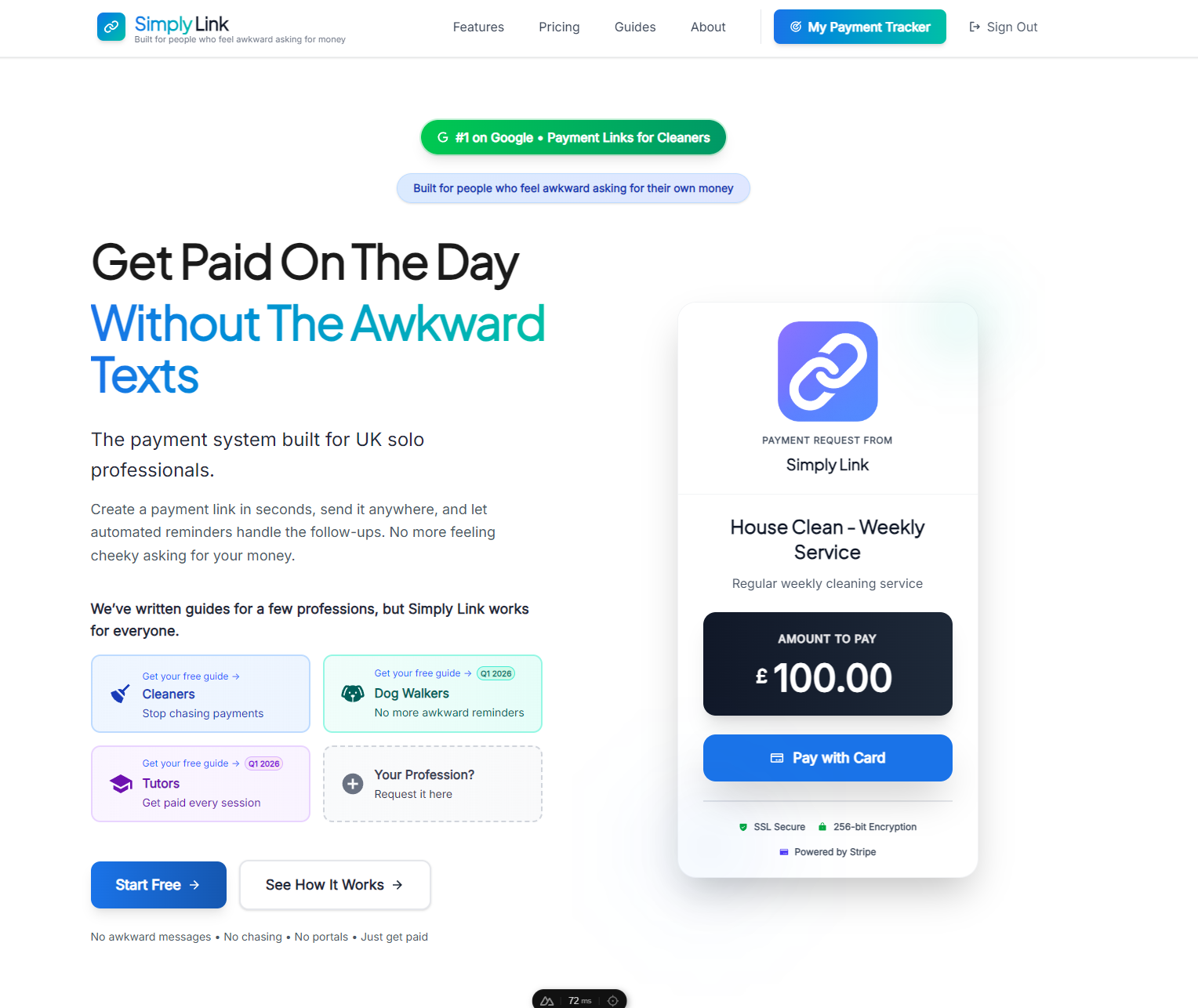 Simply Link - Screenshot 2 showing product features and functionality