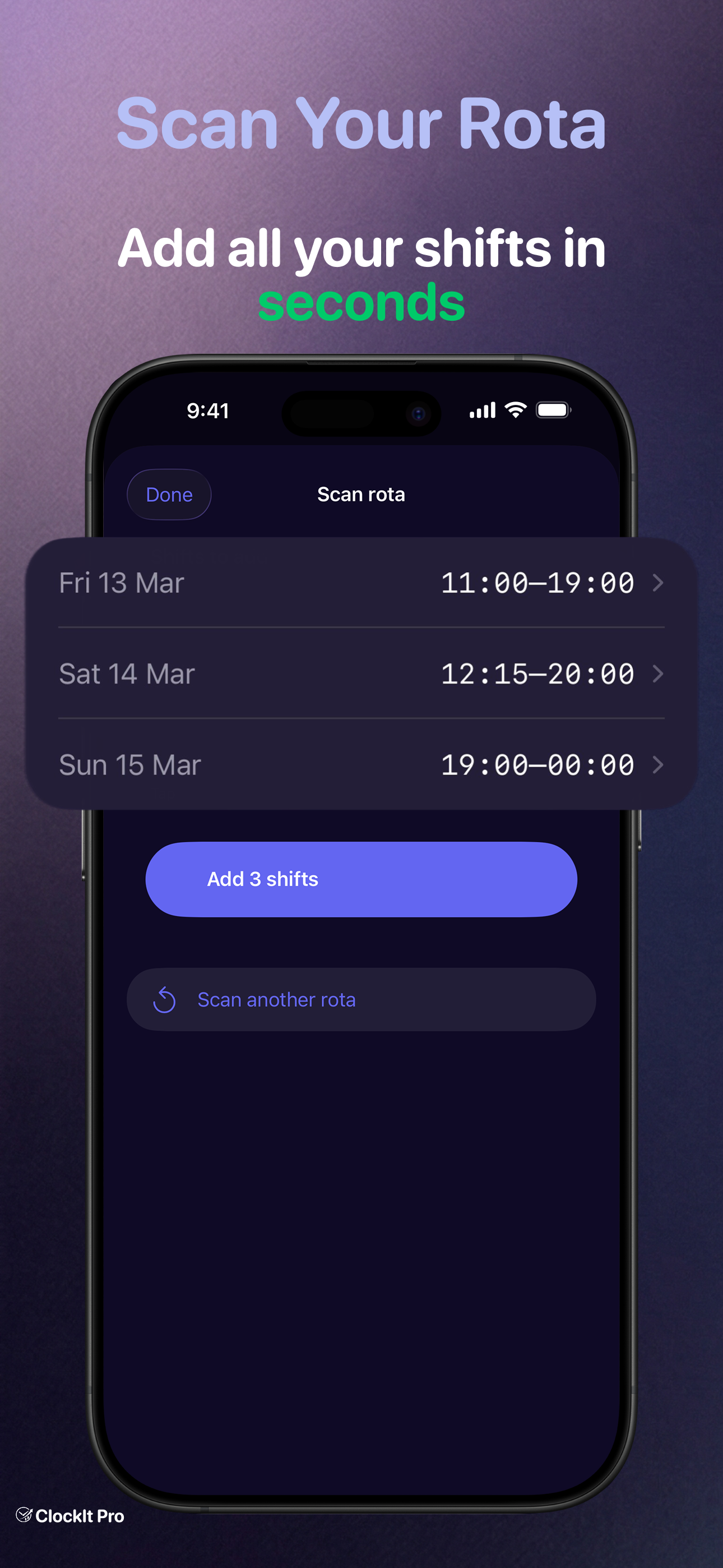 ClockIt: Shift & Wage Tracker gallery image