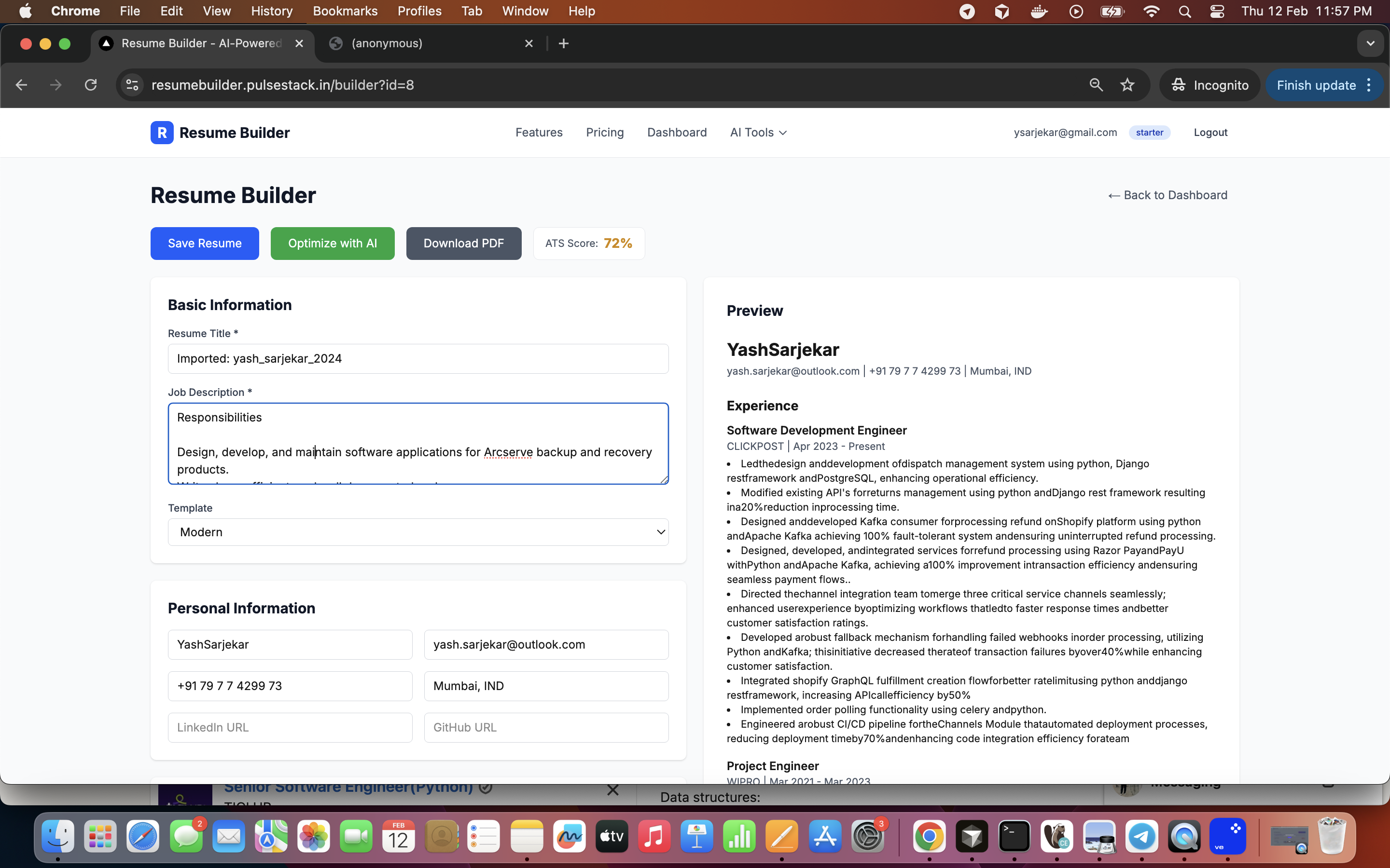 AI Resume Builder - Beat ATS gallery image