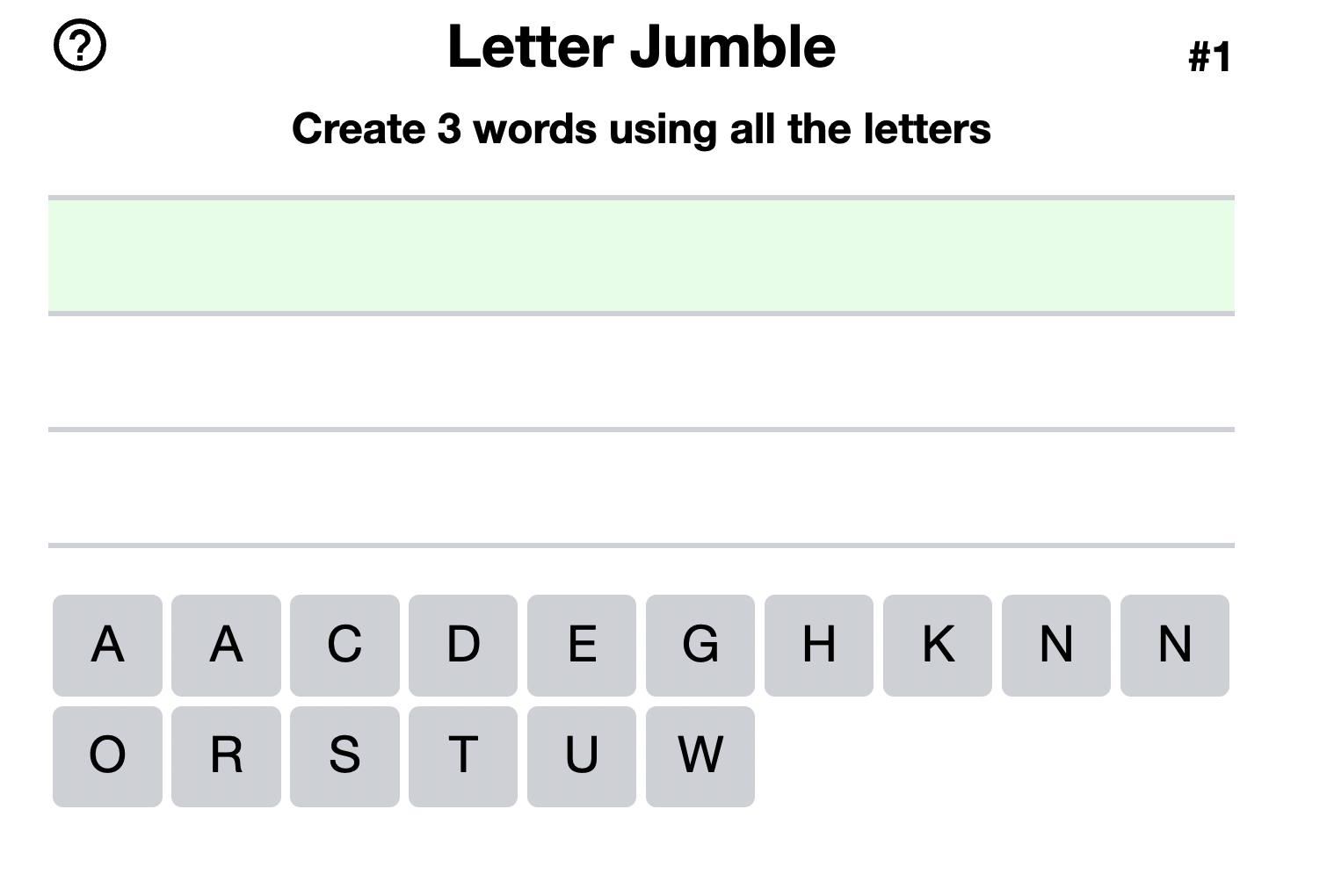 Letter Jumble gallery image