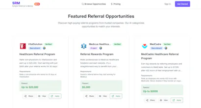 SRM-Simple Referral to Money gallery image