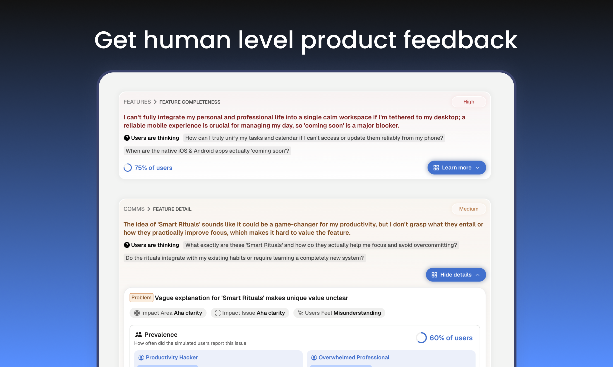 Vicaura - Main product screenshot demonstrating key features and user interface