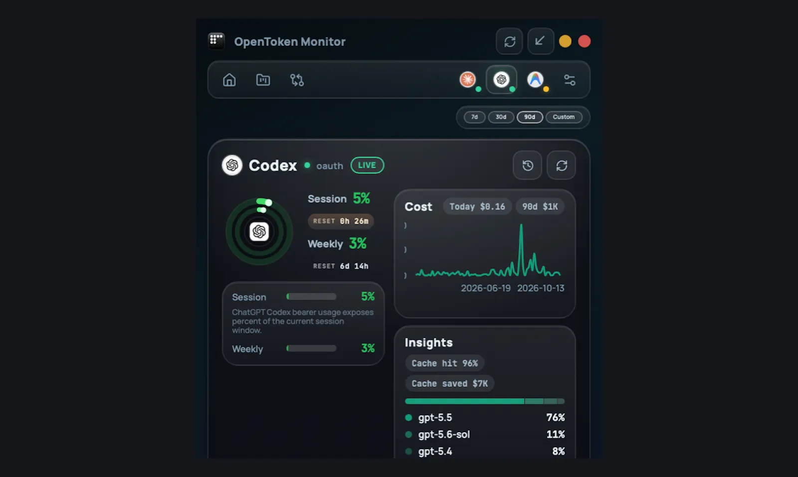 OpenToken Monitor screenshot 5