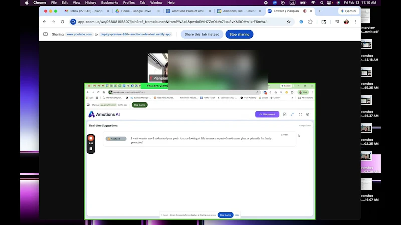 Emotional intelligence AI for live calls screenshot 1 (video preview)