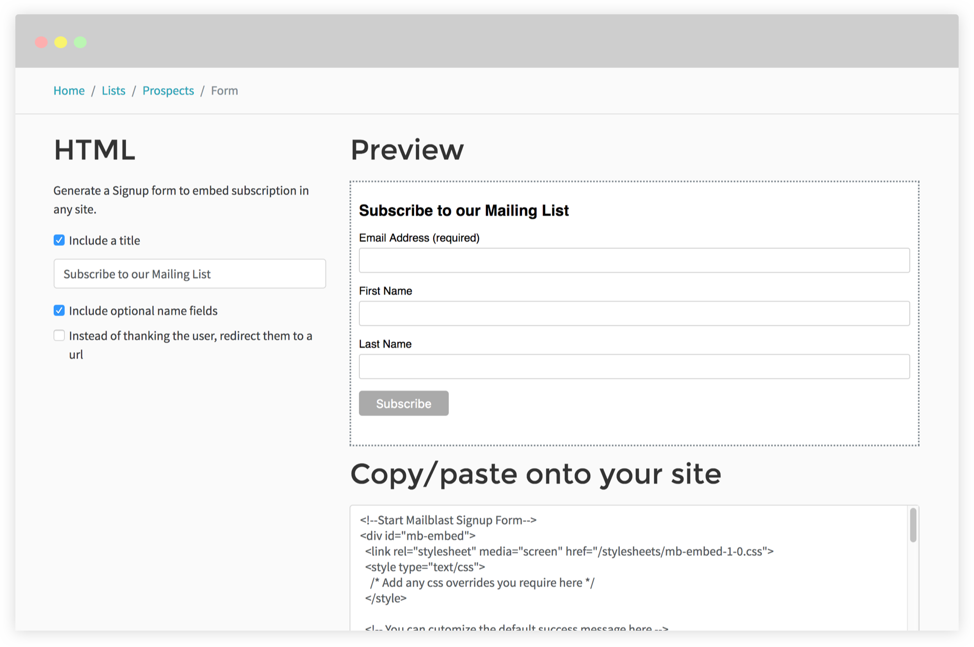 Mailblast Image