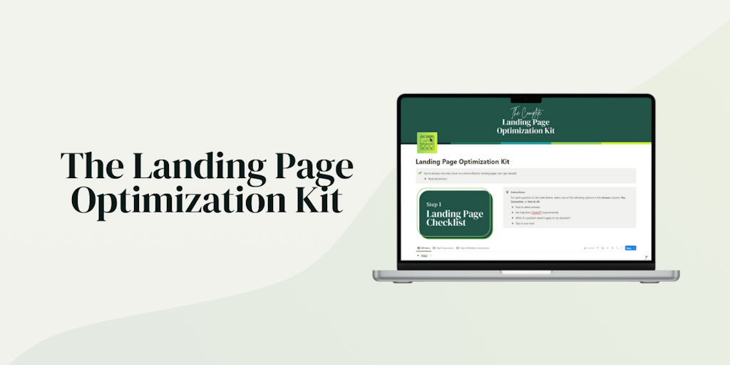 Landing Page Optimization Kit