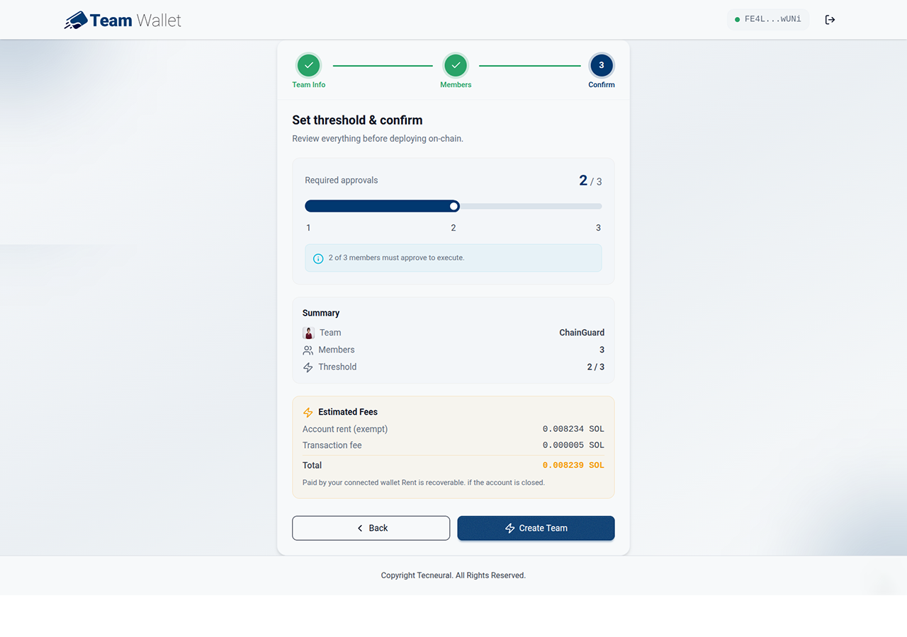 TeamWallet -A Multi-User Crypto Wallet gallery image