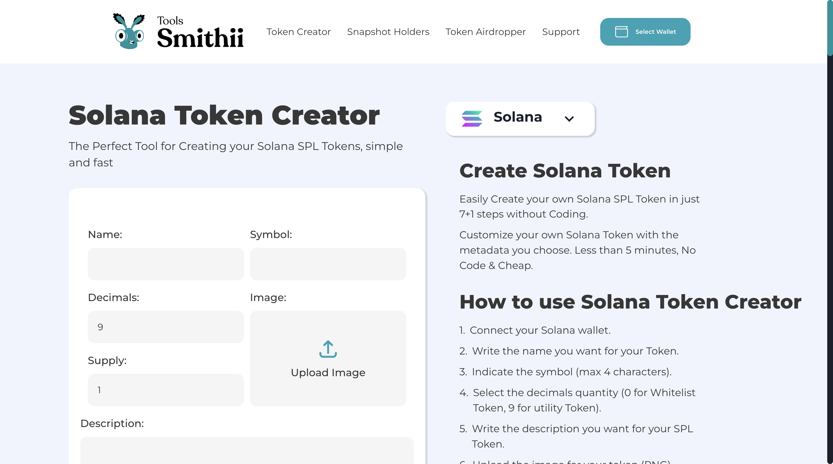 Solana Token Creator - Maak eenvoudig uw Solana -token in slechts 7 stappen zonder coderen media 1