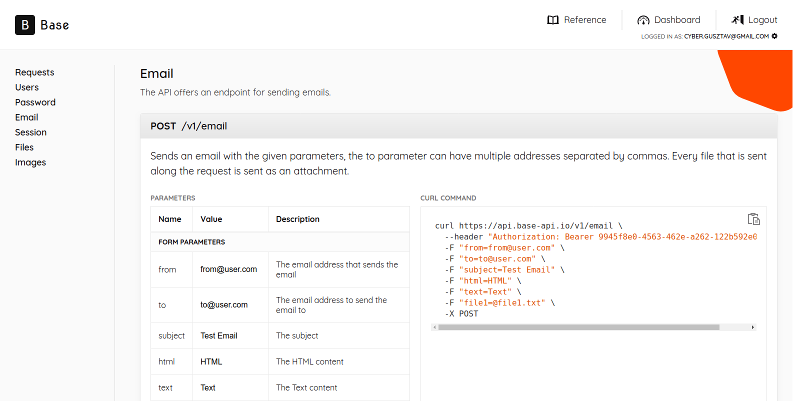 Base API Image