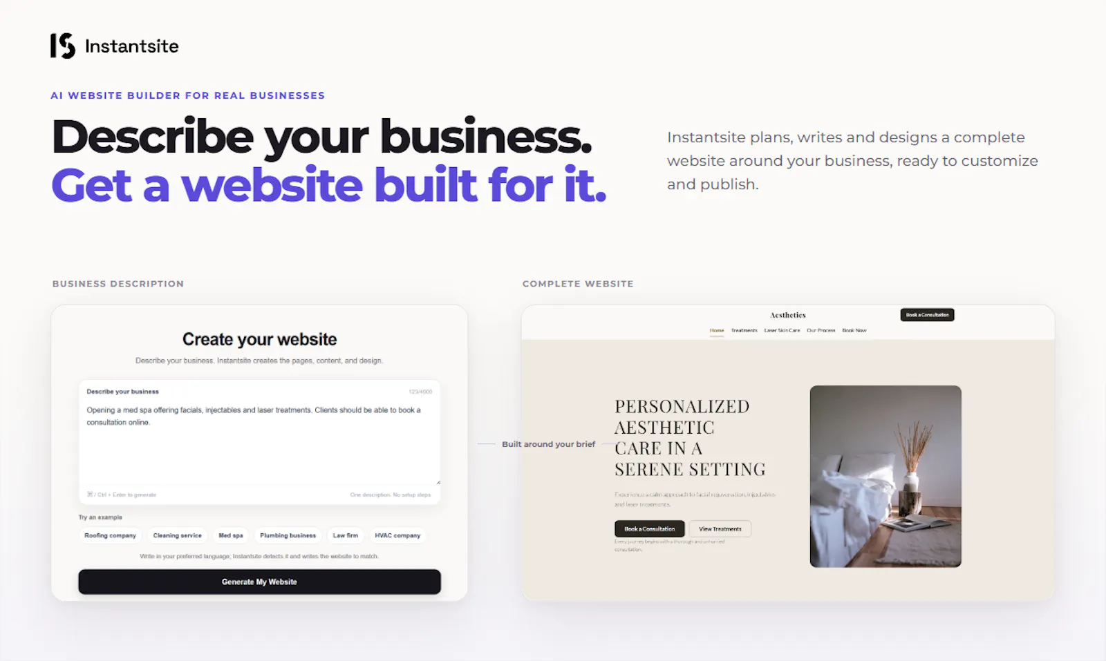 Instantsite V1 screenshot 2