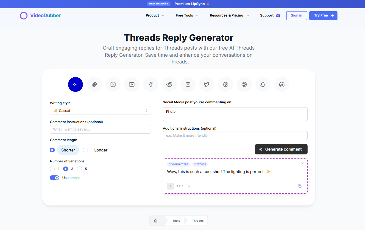 Média Générateur de réponses des threads - Réponses instantanées pour chaque conversation! 2