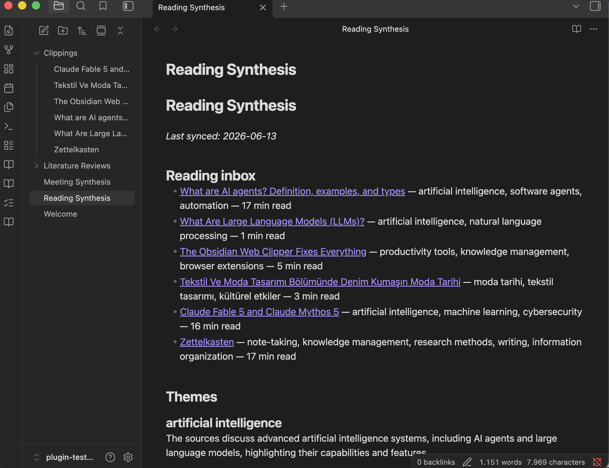 Reading Inbox Synthesizer gallery image