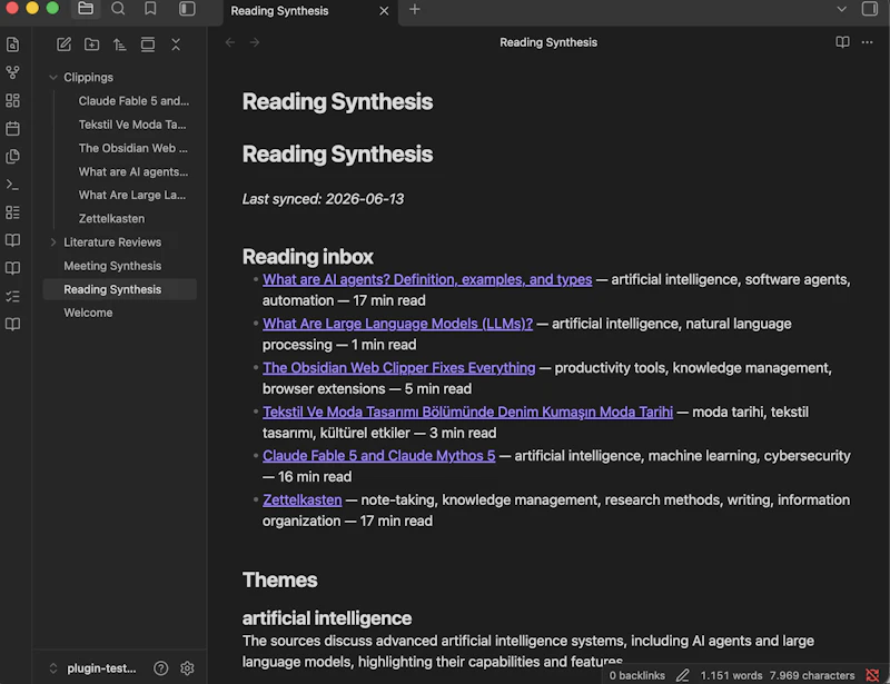 Reading Inbox Synthesizer screenshot 3