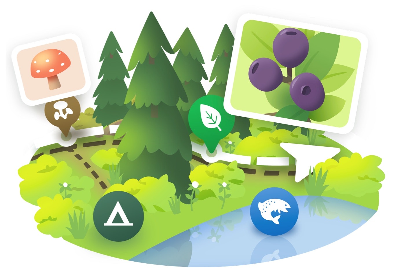Mídia 6 de Atlas natural - O melhor mapa e gravador de campo da natureza no seu bolso