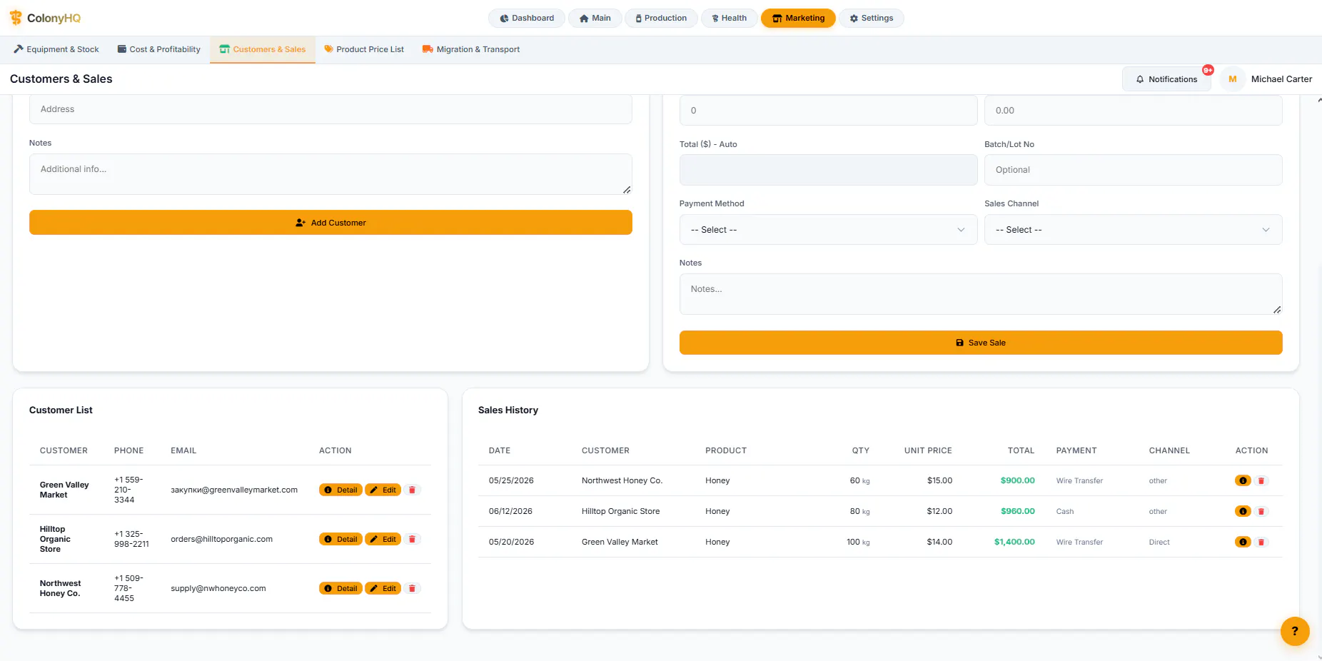 Beekeeping Web App Template gallery image