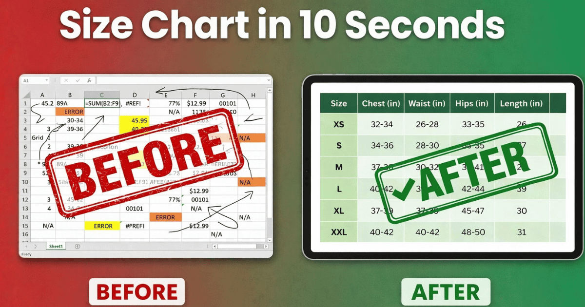 Size Chart Shop gallery image