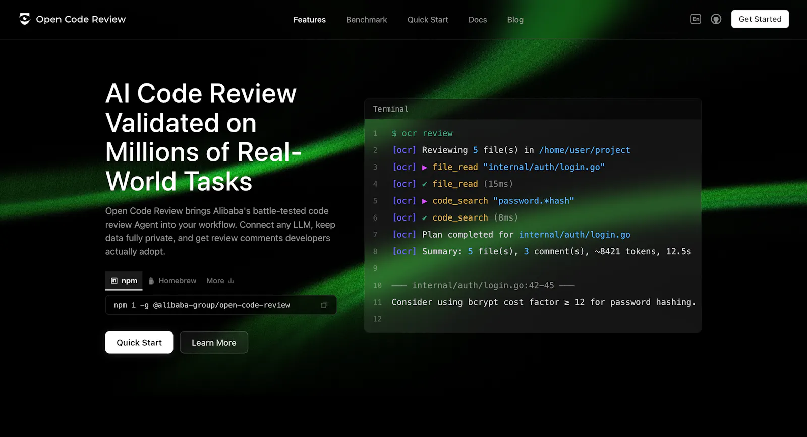 Open Code Review screenshot 1