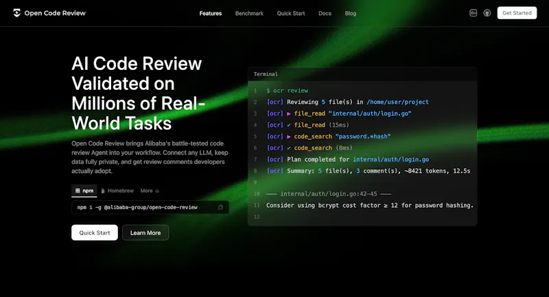 Open Code Review screenshot 1