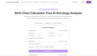 Birth Chart Calculator gallery image