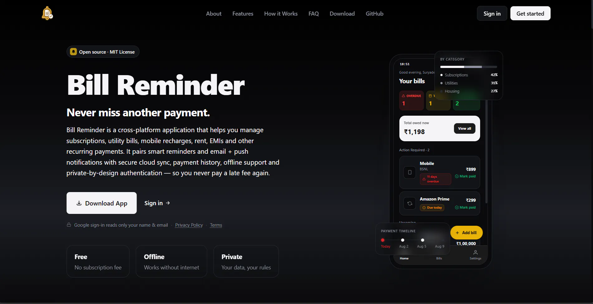 Bill Reminder gallery image