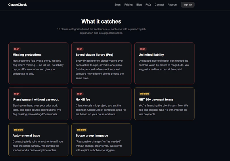ClauseCheck — Stop signing bad contracts screenshot 5