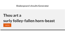 Shakespeare's Insults Generator media 3