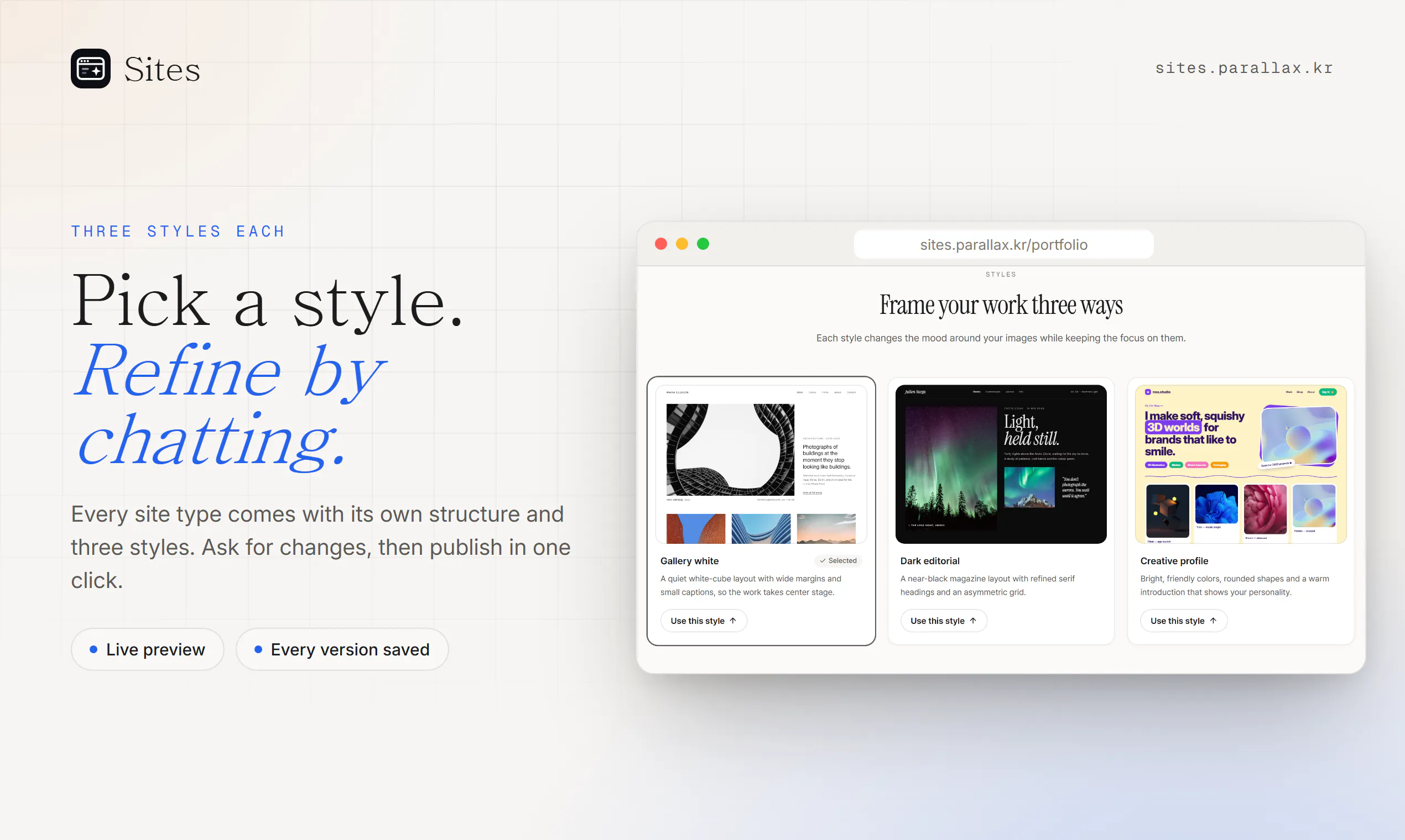 Parallax Sites gallery image