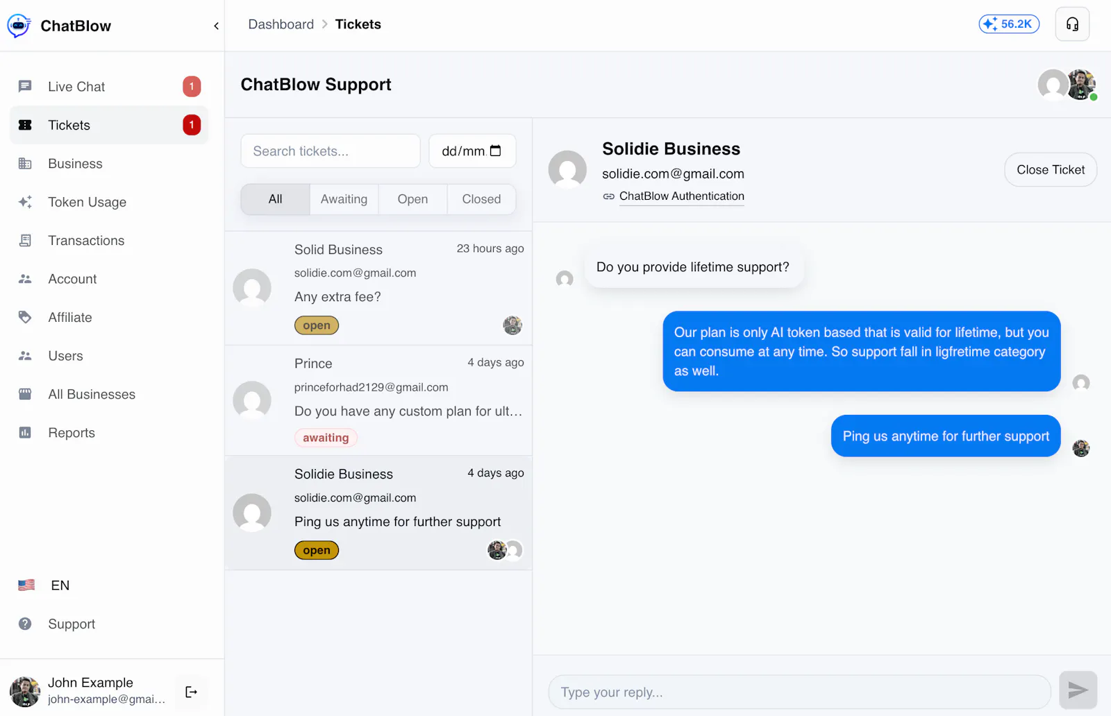 ChatBlow screenshot 2