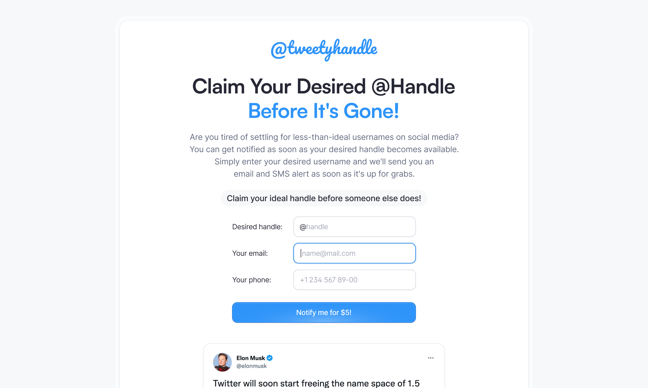 Valor de usuario de Twitter - Recibir una notificación instantánea al instante por llamada telefónica sobre un identificador de Twitter media 1