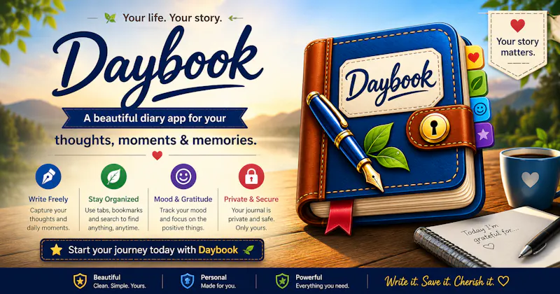 Daybook Ⓝ — A Quiet, Private Diary screenshot 1