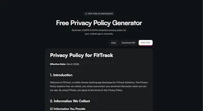 RapidNative free tools gallery image