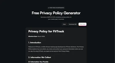 RapidNative free tools gallery image