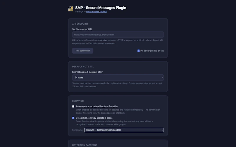 SMP — Secure Message Plugin screenshot 2