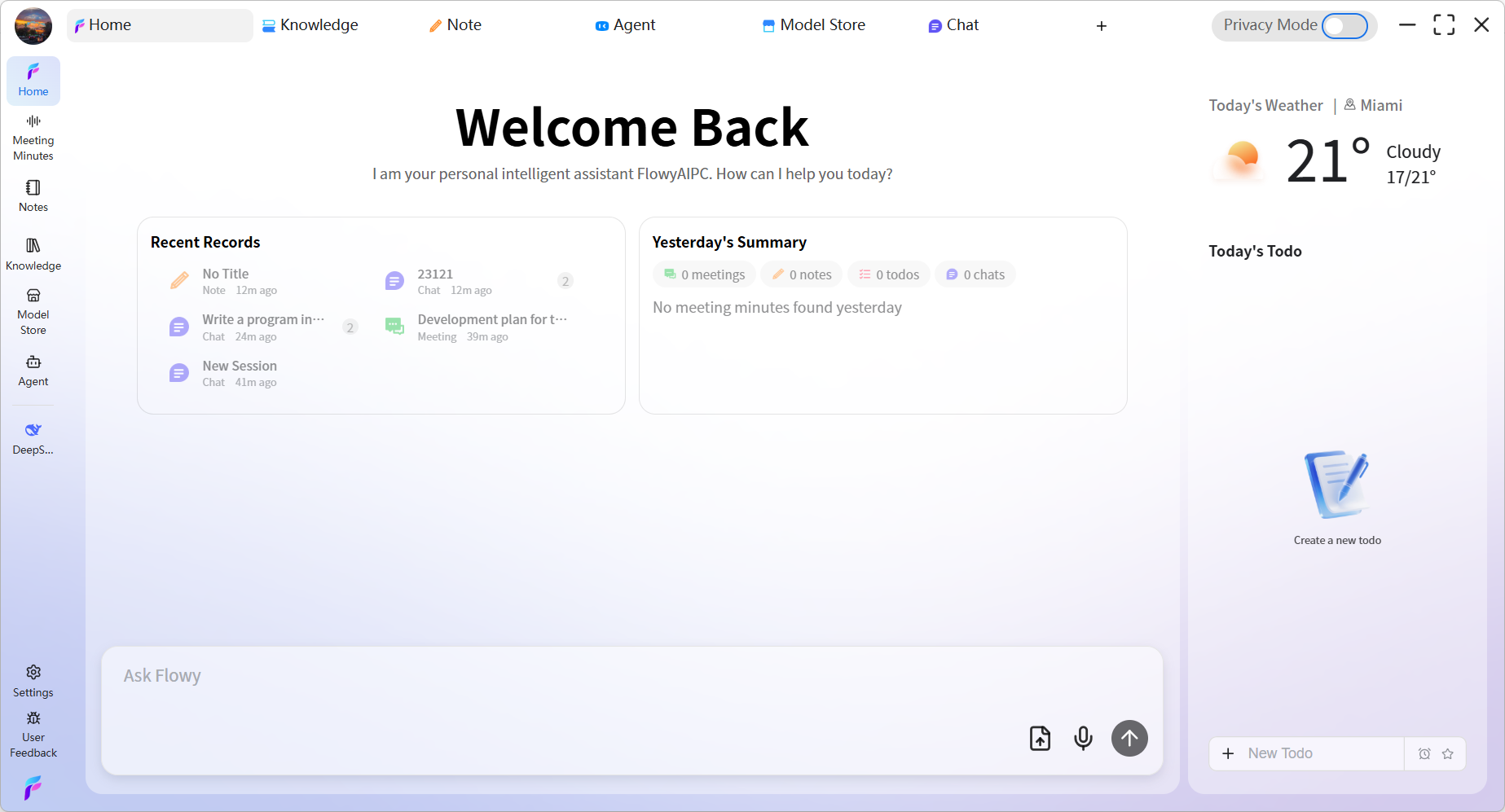 FlowyAIPC - Screenshot 3 showing product features and functionality