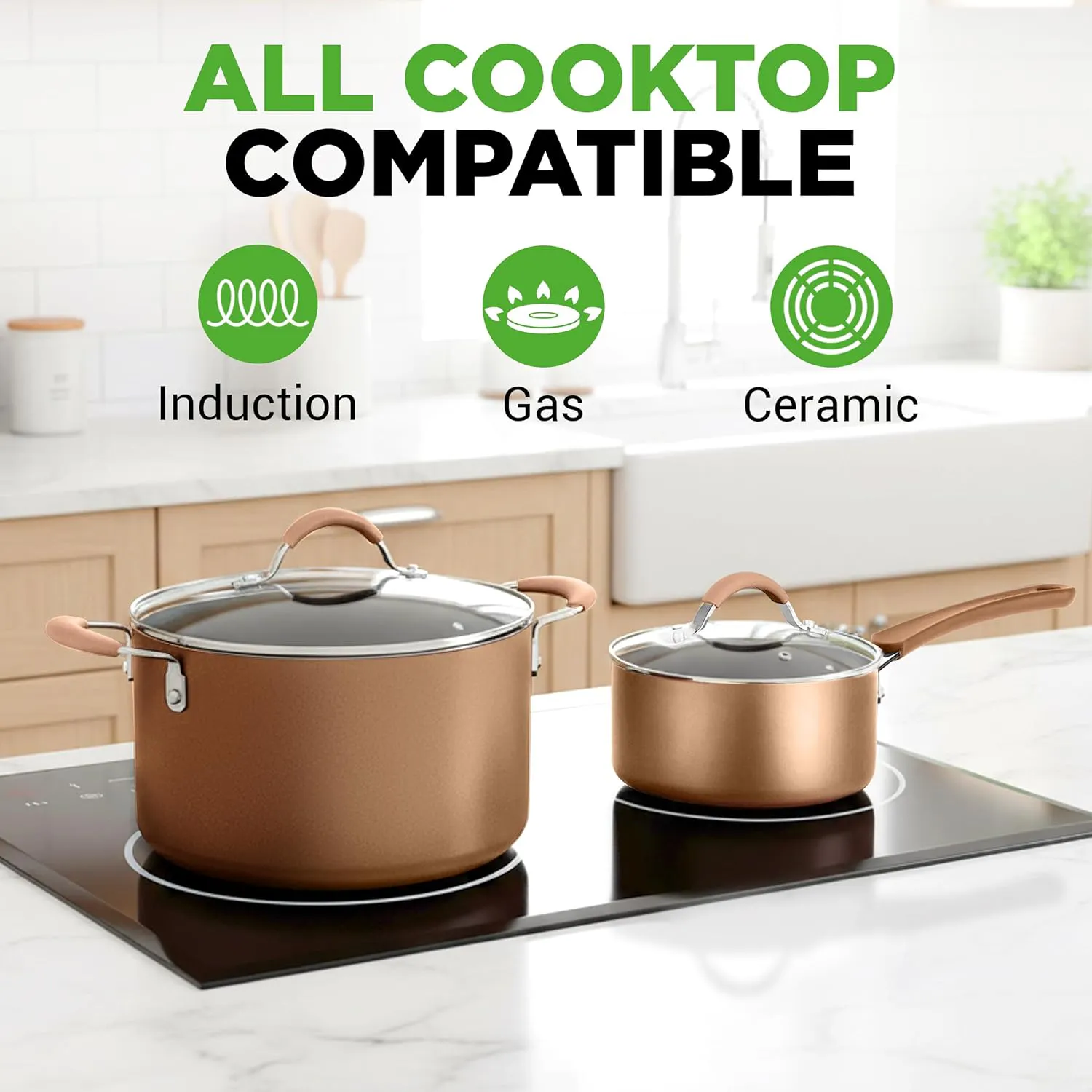 NutriChef 20-Piece Cookware Set gallery image
