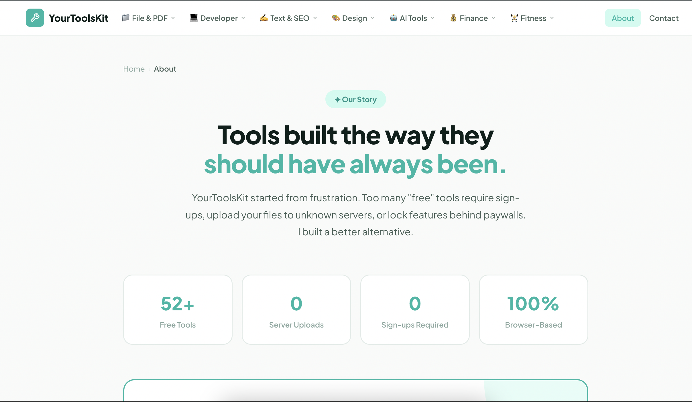 YourToolsKit - Screenshot 2 showing product features and functionality