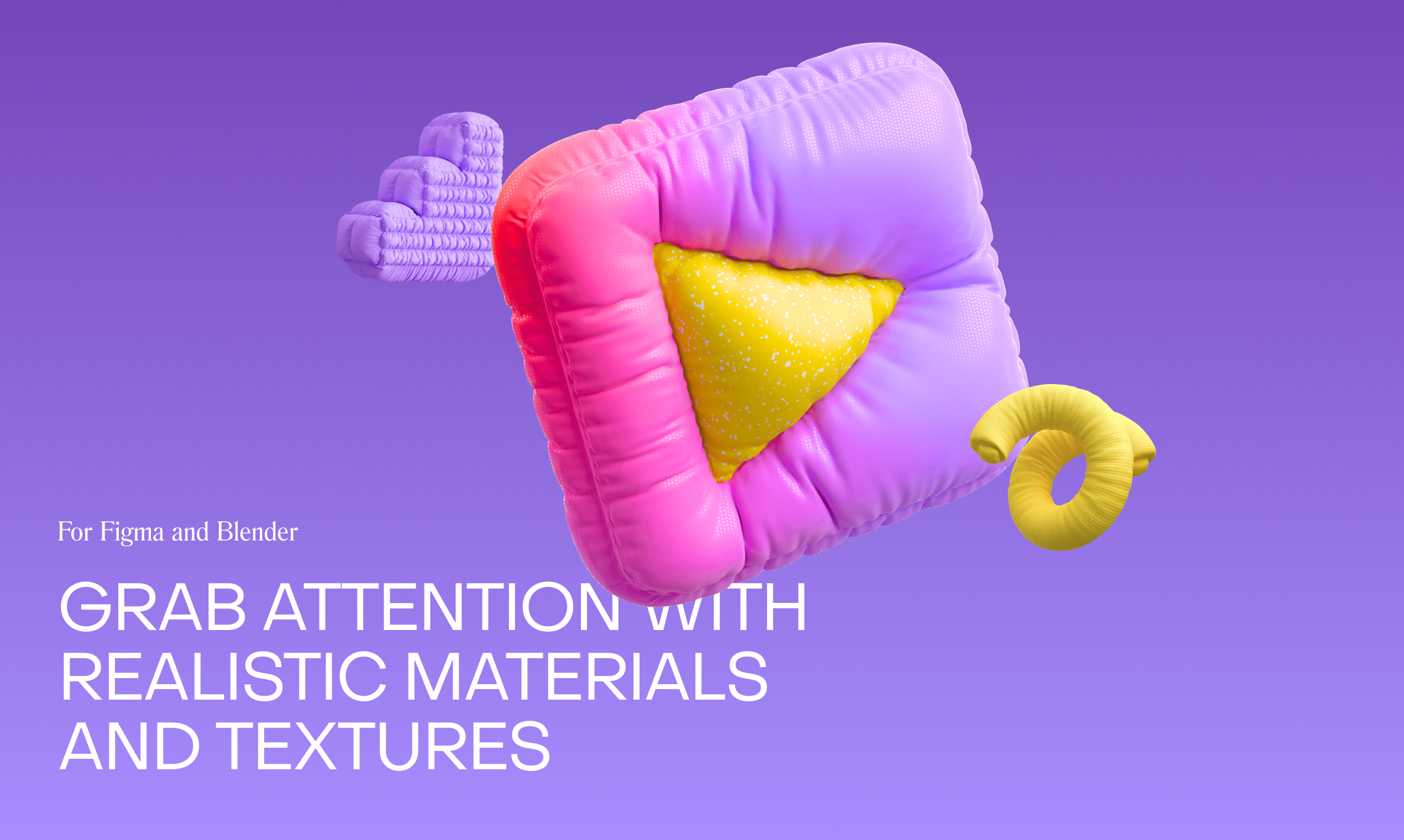 Inflatable abstract 3d illustrations gallery image