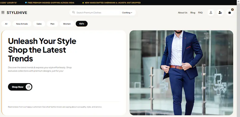 StyleHive Storefront screenshot 1
