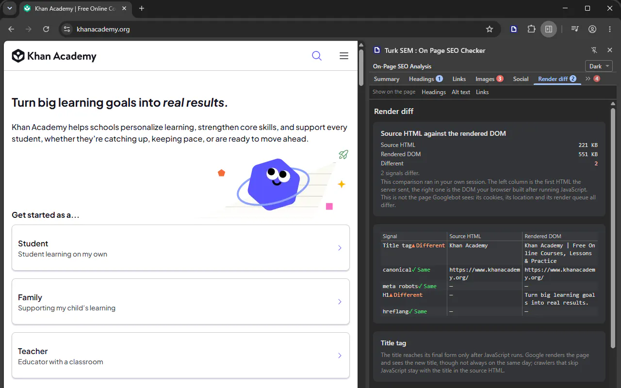 Turk SEM : On Page SEO Checker gallery image