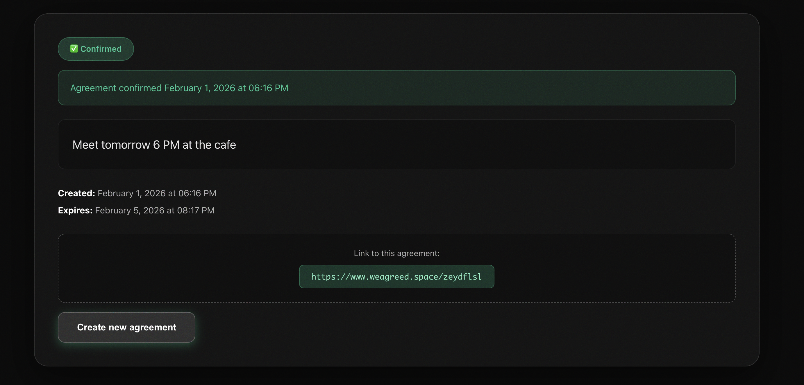 WeAgreed - Screenshot 4 showing product features and functionality