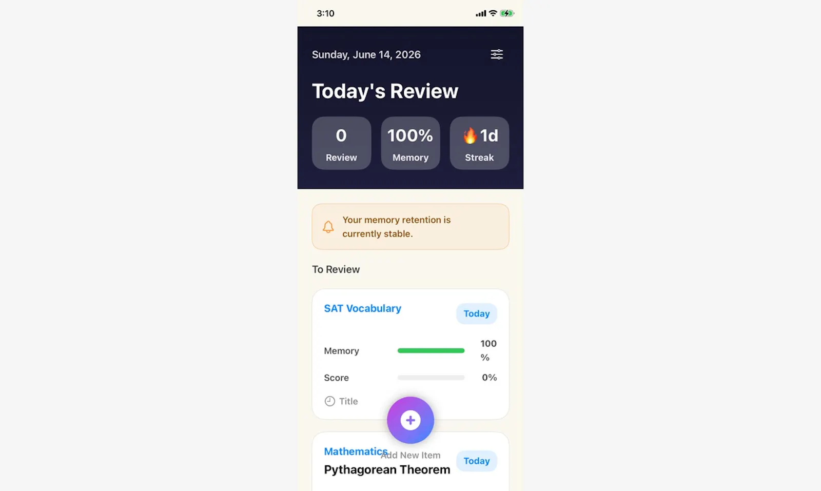 RecallNote screenshot 1