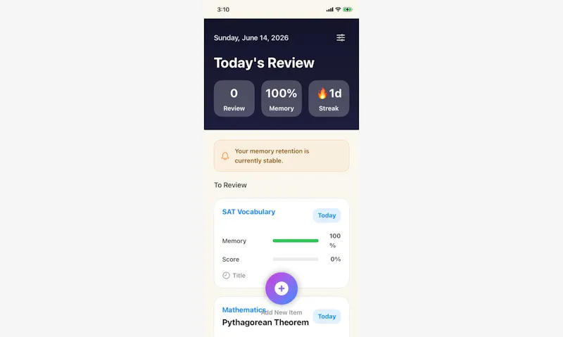 RecallNote screenshot 1