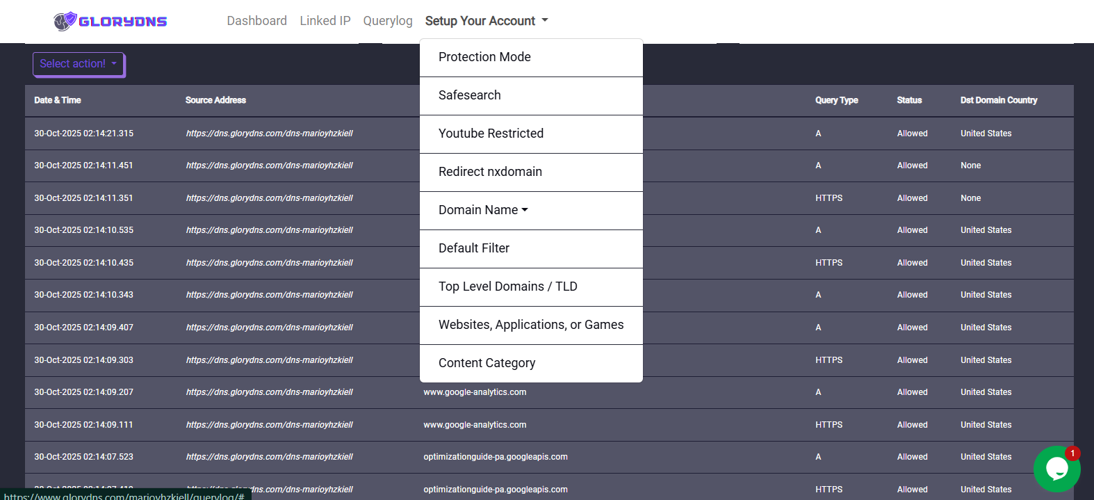 GloryDNS Node gallery image