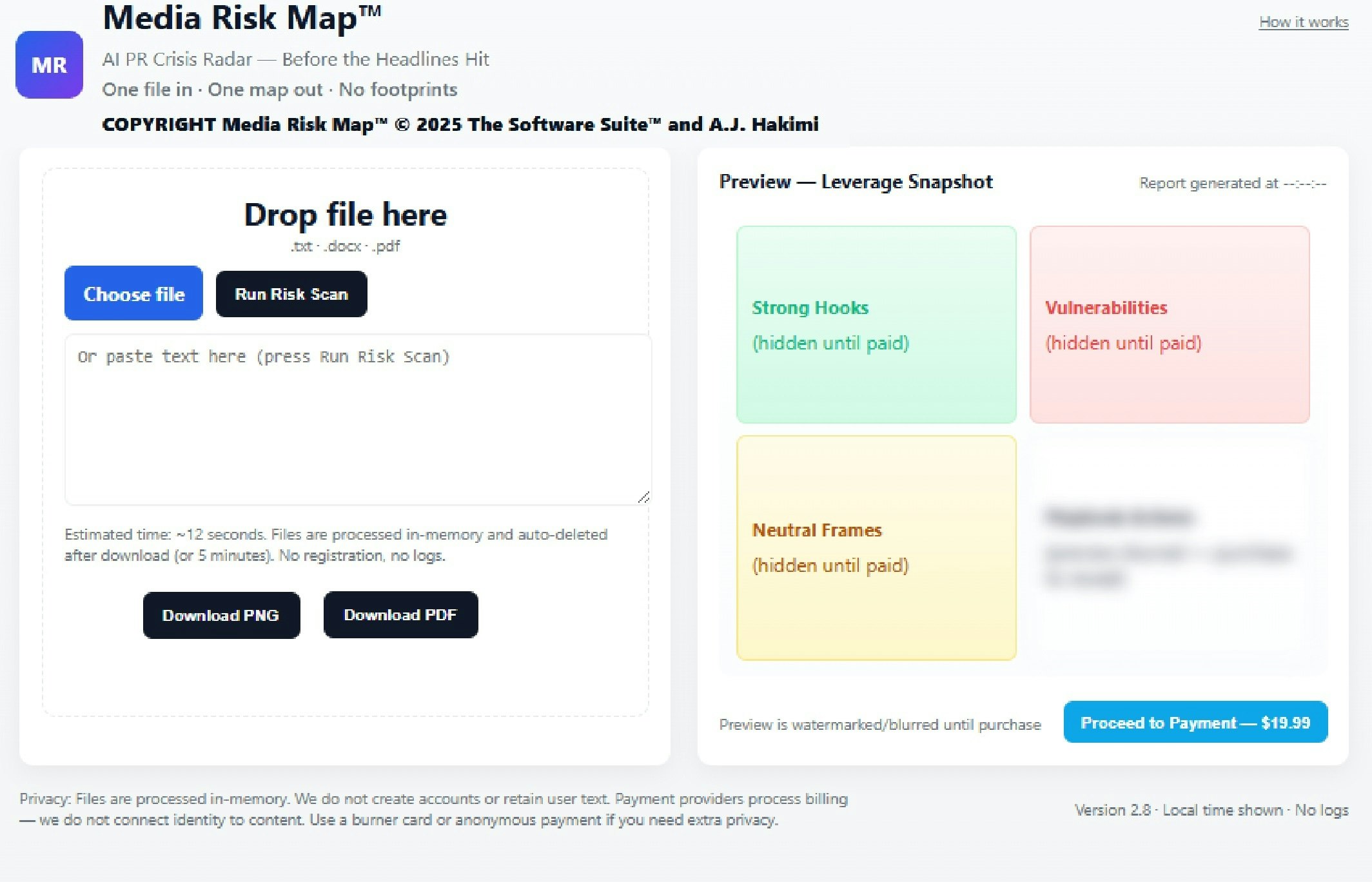  Media Risk Map™ - AI PR Crisis Radar gallery image