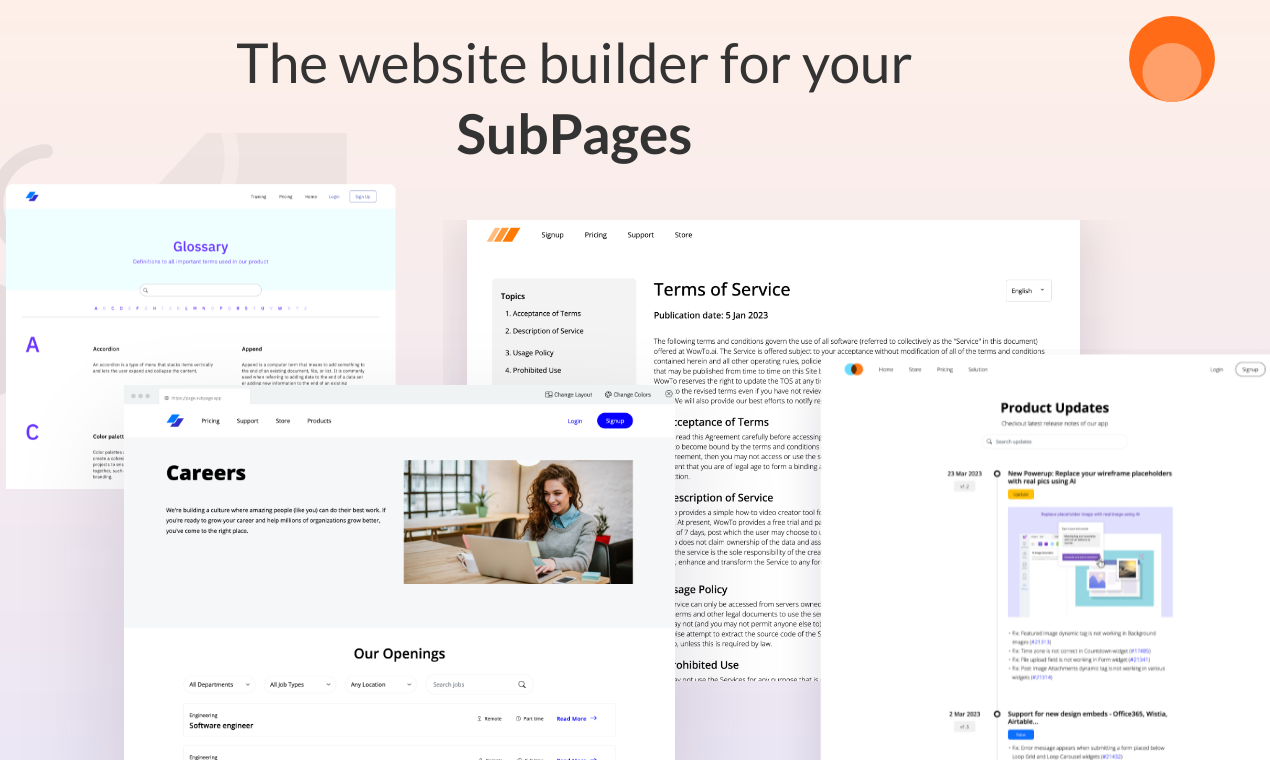 SubPage.app - Бесплатный и самый простой способ создать под страницы для вашего сайта медиа 1