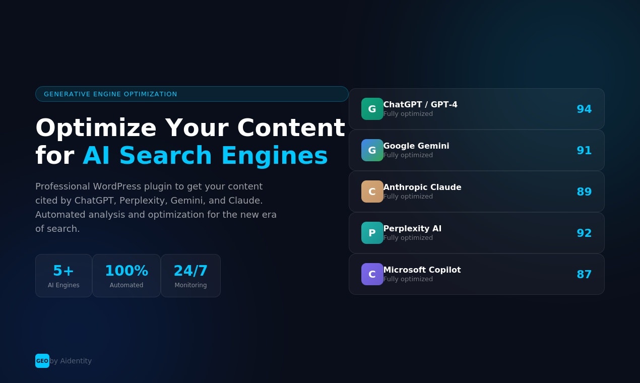 GEO Optimizer gallery image